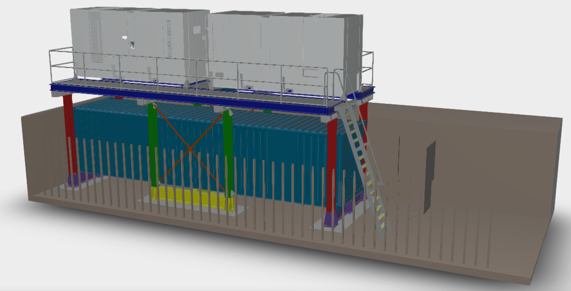 Generator Structure on Container - 2
